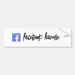Skriptetikett för Facebook Handle Bildekal