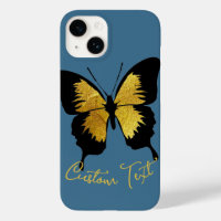 SKRIPTEXTEN DENIM BLUE BLUE ANPASSNINGSBAR BUTTERF