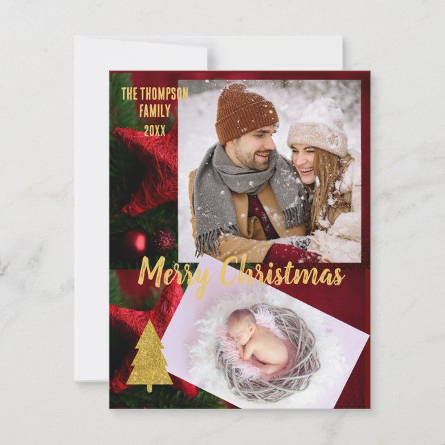 Skriptfamiljen Golden jul-fotot elegant (Framsida)