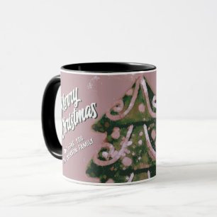 Skriptfamiljen Julgran Artistic Rosa Merry Mugg