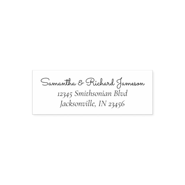 Skriptfamiljen Skapar din egen Namnteckning Självfärgande Stämpel (Design)