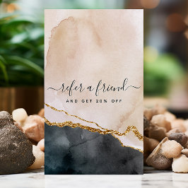 Skriptfärgsföretag Rosa Black Guld Marble Business Rabattkort