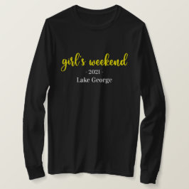 Skriptflickans placering i Helg och År T-Shirt