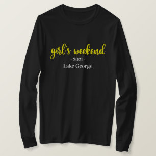 Skriptflickans placering i Helg och År T-Shirt