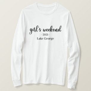 Skriptflickans placering i Helg och År T-Shirt