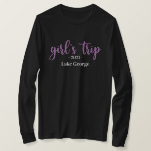 Skriptflickans placering i Resa och År T-Shirt