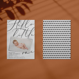 Skriptformat hej lite en modern 1-fototypografi meddelande