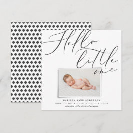Skriptformat hej lite en modern 1-fototypografi meddelande