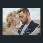 Skriptfoto bröllop tack för att du teracotta moder<br><div class="desc">Skriptfotot bröllop tackar dig för det moderna kortet teracotta. En del av en modern samling.</div>