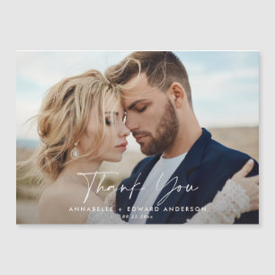 Skriptfoto bröllop tack för att du teracotta moder