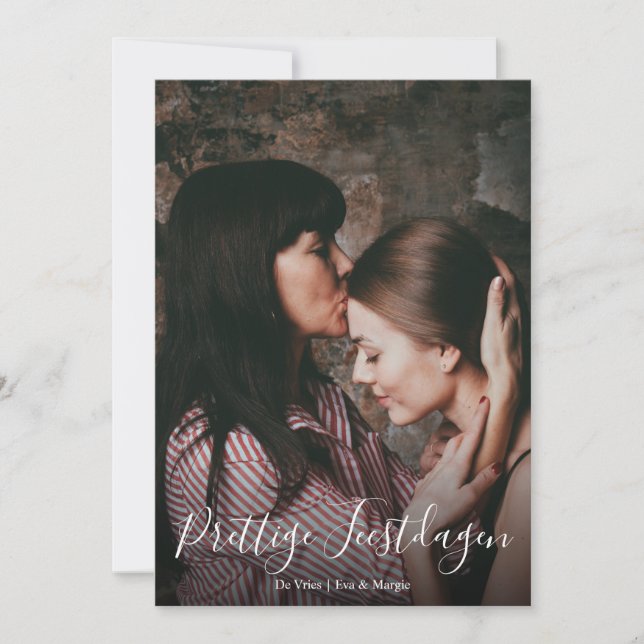 Skriptfoto för att överlägga Kerstkaart för pretti Julkort (Framsida)