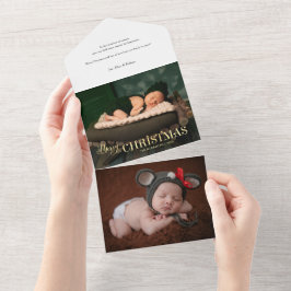 Skriptfoto för elegant Festive Guld God jul