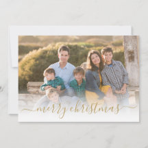 Skriptfoto för elegant Modern Guld God jul