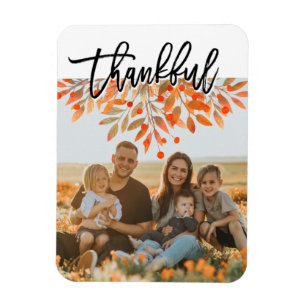 Skriptfoto för Fall Foliage Löv-thanksgiving Magnet