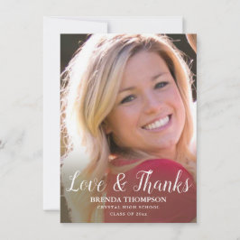 Skriptfoto för Studenten Kärlek & tack Kort