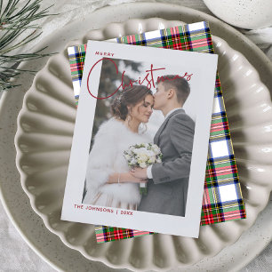 Skriptfoto för trendig Red Play God jul Julkort