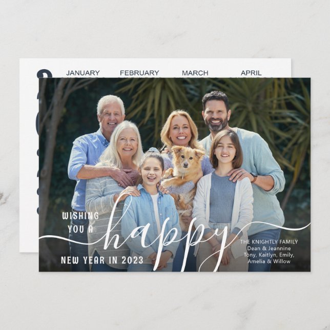 Skriptfotoövertäckning för 2023-kalender för GOTT  Julkort (Fram/baksida)