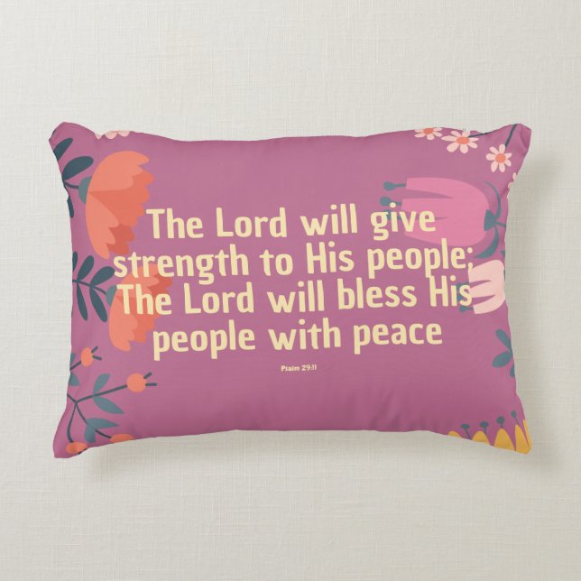 Skriptfyllning med dekorfärg prydnadskudde (Framsidan)