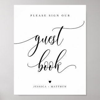 Skriptgäst med eget namn, Bok, tecken 8x10 tum Poster