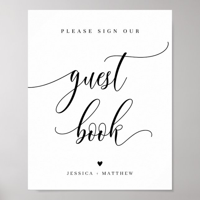 Skriptgäst med eget namn, Bok, tecken 8x10 tum Poster (Framsidan)