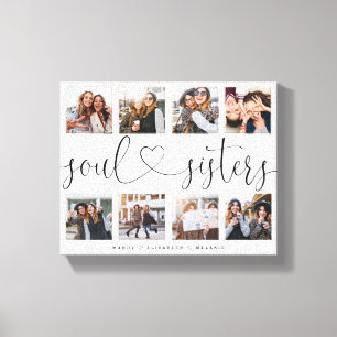 Skriptgåva från Soul Sisters för Vänners fotokolla Canvastryck