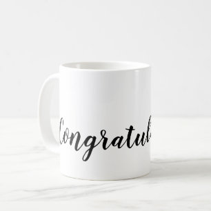 SkriptGrattisar, typografi, svart och vit Kaffemugg