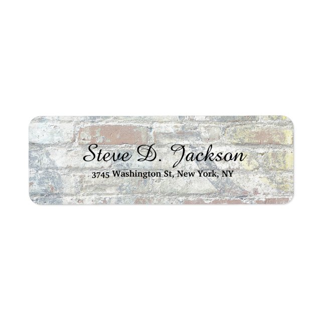 Skripthantering för modernt Elegant för unik väggs Returadress Etikett (Framsidan)