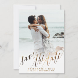 Skriptinbjudan för Guld Elegant Inbjudningar