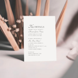 Skriptinformation för minimal Elegant Tilläggskort