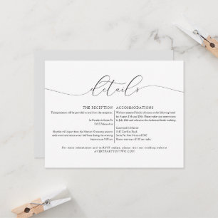 Skriptinformation om ASHER Modern Elegant Calligra Inbjudningar