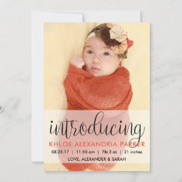 Skriptintroduktion av Coral Flicka Photo Meddelande