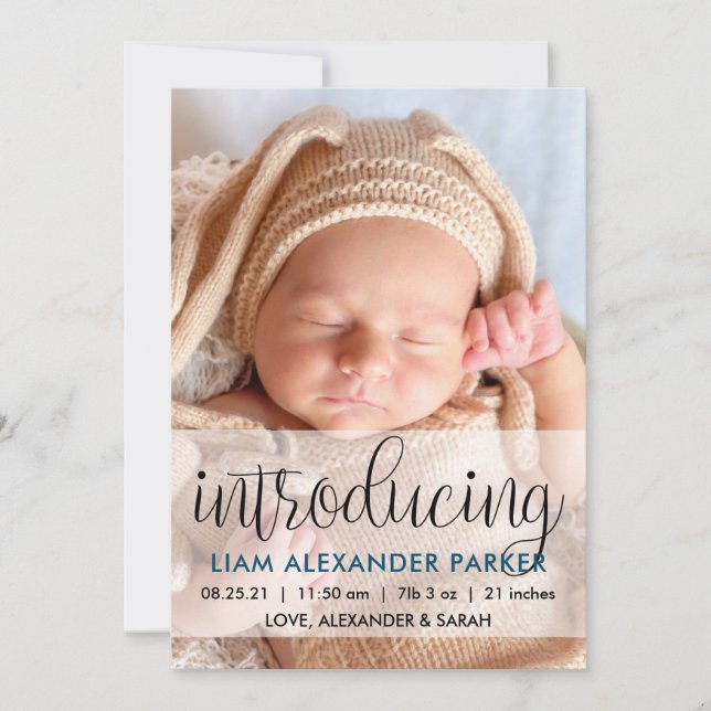 Skriptintroduktion av foto för Mörk blått Pojke Meddelande (Framsida)