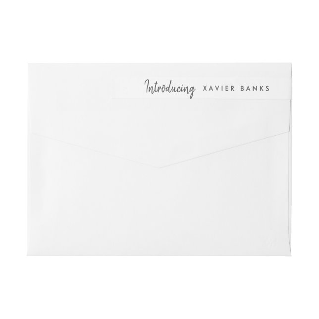 Skriptintroduktion till Baby  Etikettband (Baksidan)