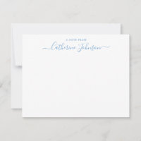 Skriptkalligrafi A Note from Light Baby blue