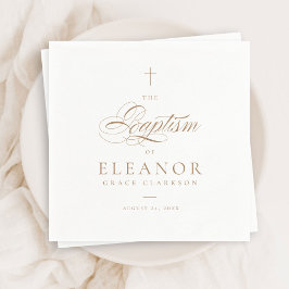 Skriptkalligrafiband för guld Elegant Kor Pappersservett