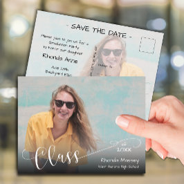 Skriptklass för Photo Studenten Spara datum Vykort