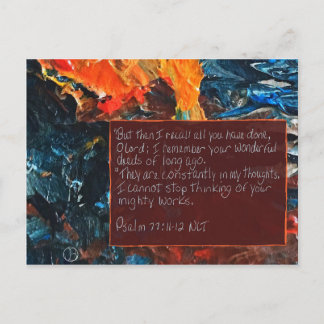 Skriptkort 77:11-12 vykort