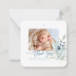 Skriptkort för babyvisningsprogrammet Tack DIY Fär Anteckningskort