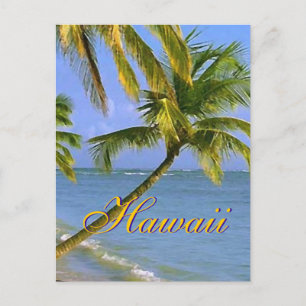 Skriptkort för hawaiian Handflatan Träd Vykort