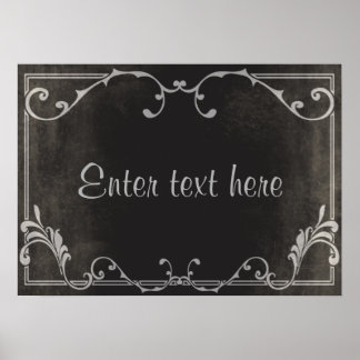 Skriptkort för tyst film poster