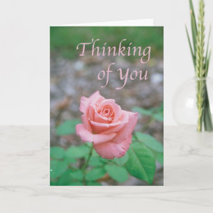 Skriptkort - "Thinking of you" med ro Kort