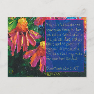 SkriptkortGalatians 6:4-5 Vykort