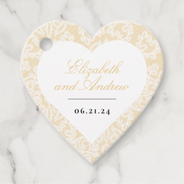 Skriptkvadrat med svart och Guld Snöre Elegant, Br Gåvor Etiketter (Framsida)