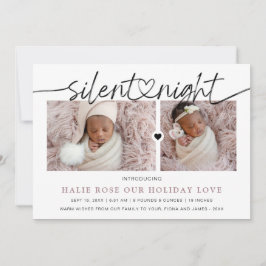 Skriptledd, tyst nattfotomaket julkort