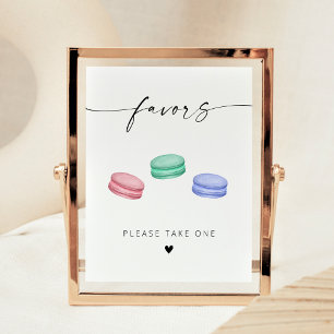 SkriptMacaron-favoriter i modern Elegant Poster
