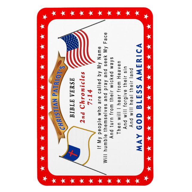 Skriptmagnet Christian Magnets Fridge Patriot Magnet (Vertikal)