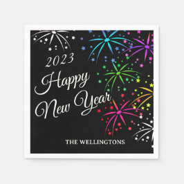 Skriptmagnet för färgade fyrverkeripjäser i gott n pappersservett