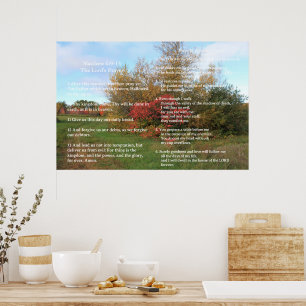 Skriptmall, Psalm 23, Herrens bön Poster