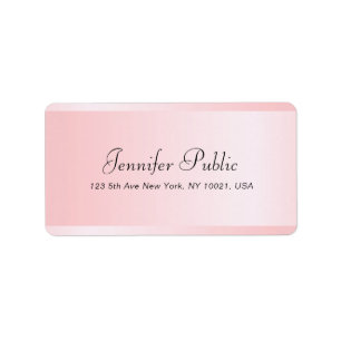 Skriptmallens Elegant ro Guld - typografi Adressetikett