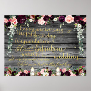 Skriptmeddelande för Guld i DIY Rustic Finare har Poster